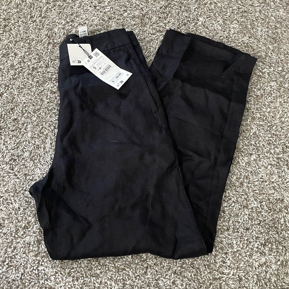 Pants - Black Wide Leg Pants Classic Design